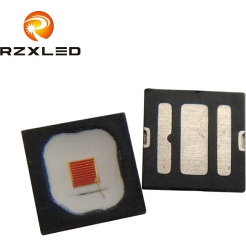 50PCS/Lot OSLON Black Flat LUW Red617nm 620nm 625nm 630nm LR H9PP 3W Diode For Automotive Illumination