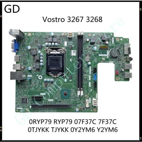 GD Original For Dell Vostro 3267 3268 Desktop Motherboard 07F37C 7F37C 0TJYKK TJYKK 0Y2YM6 Y2YM6 LGA1151 DDR4 Full Tested