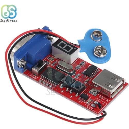 DC 9V VGA Signal Generator LCD Tester 15 Signals Output USB Battery Dual Power Supply LCD Screen Test Module