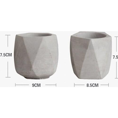 Handmade Pottery Ceramic Clay Molds for Concrete Cement Flower Pot Making Diy Desktop Gardon Decoration Planter Silicone Mold