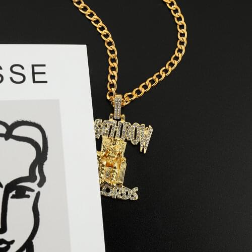 Hip hop cuban chain necklace gold silver color chain necklaces jewelry for rapper