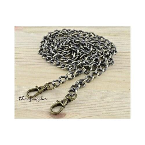 Purse chain metal shoulder chain cross body strap chain anti brass 106 cm Z33