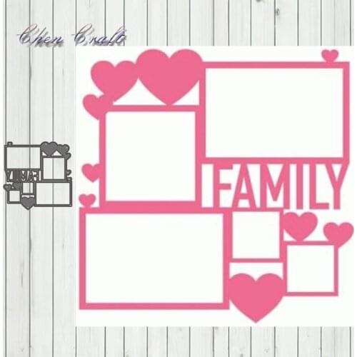 Metal Cutting Dies Family gift box New Dies for 2019 For DIY Scrapbooking Decorative Embossing Paper Cards Die Cutting