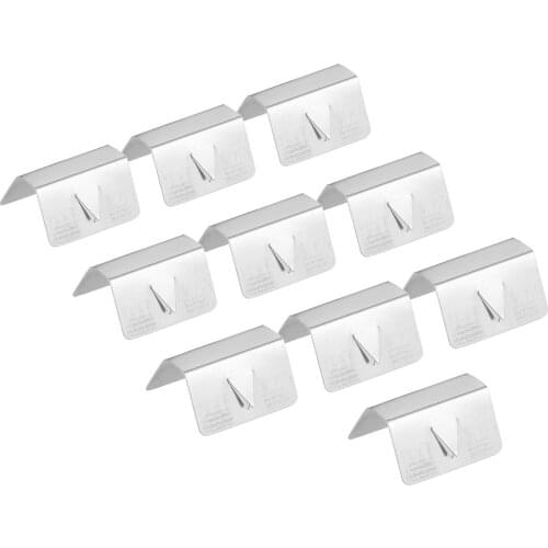Mtsooning 10Pcs Car Wind Rain Deflector Clips Replacements for Heko Wind Deflectors Stainless Steel Retaining Clips Car Parts