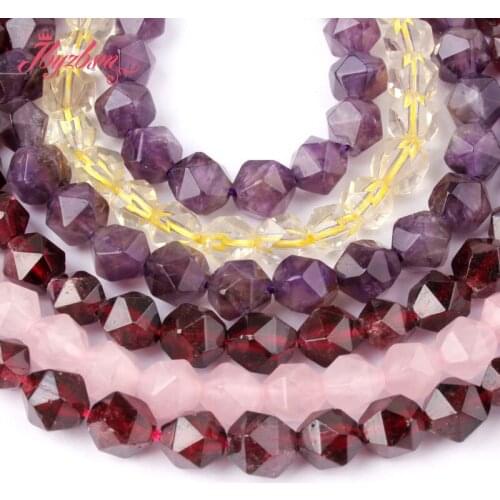 6mm Natural Quartz Beads Faceted Square Crystal Cube Stone 15" For DIY Necklace Bracelets Jewelry Making,Wholesale Free Shipping