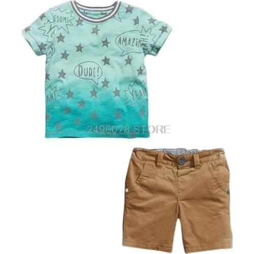 New 2019 Summer Children Sets Baby Clothing Sets Boys 2pcs Set Girls Hawaii Beach T-shirts + Shorts School Sports tracksuit