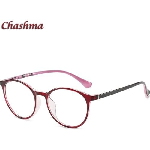 Women Round Frame Optical Eyewear Prescription Glasses for Girls Purple Retro Gafas Female