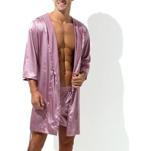 SSANSISITER Hooded Robes For Men