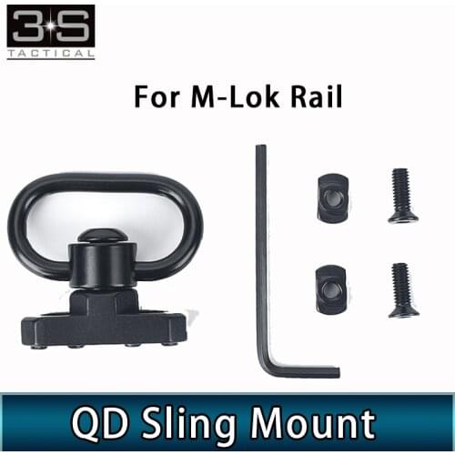 For M-lok Sling Mount Standard QD Sling Swivel Adapter For M lok Quick Release Rail mount adapter