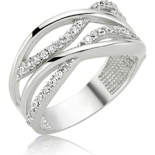 Tevuli 925 Sterling Silver Wavy Lady 'S Ring