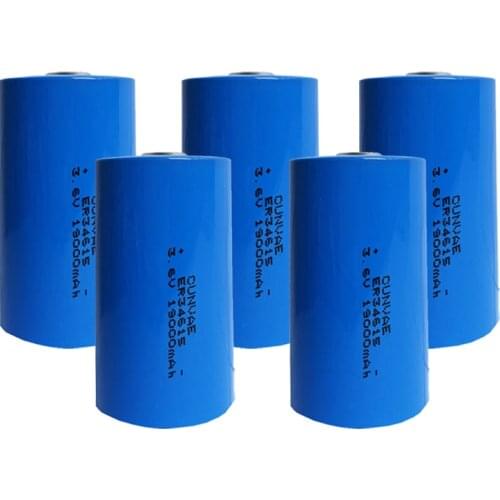 5Pcs ER34615 LS34615 34615 type D intelligent water meter instrument electric flow meter 3.6V Li-SOCl2 lithium battery ER34615