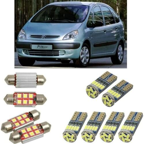 Interior led Car lights For citroen xsara picasso n68 minivan dome bulbs for cars License Plate Light 6pc