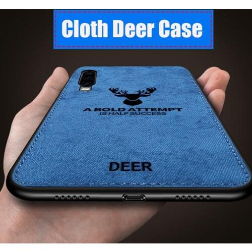 Y6 Y5 Y7 2019 P Smart Z Plus P40 P30 Lite E P20 Nova 3 3i 5T Deer Cover Fabric Cloth Phone Cases For Huawei Y5p y6p y7p Y9 Prime