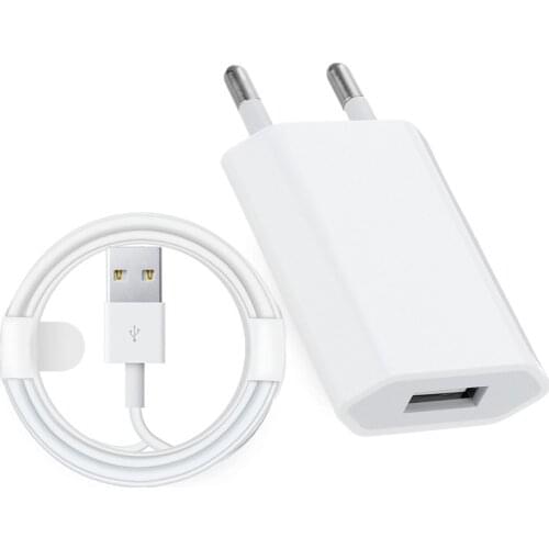 1M Charging Data Cable for iPhone 11 Pro 5 SE 5S 5C Fast Charger USB Cable 8PIN AC Wall Adapter for Iphone 6S 7 8 Plus X XR XS