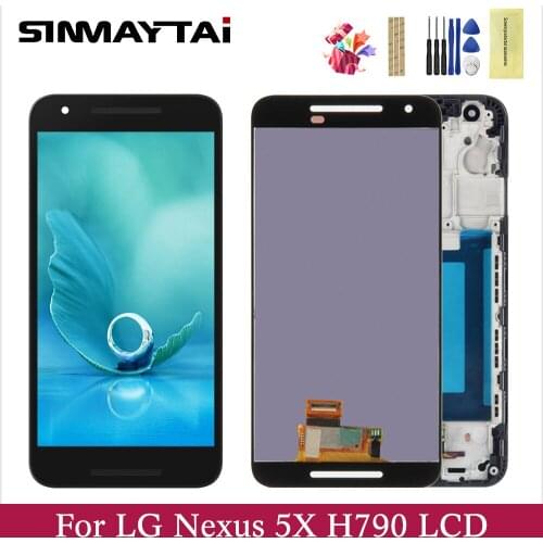 100% Test For 5.2" LG Nexus 5X LCD Display Screen + Touch Screen Panel Digitizer Assembly Replacement For H791 LCD Display