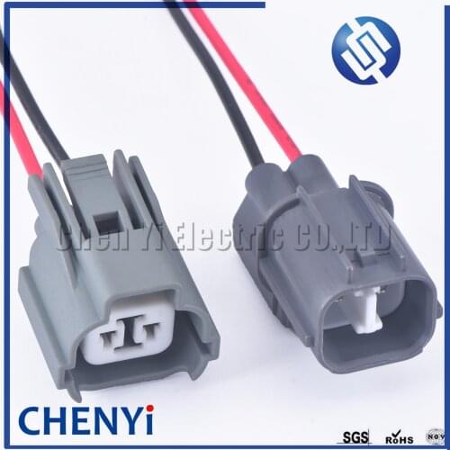 2 Pin Auto waterproof connector Car light wiring harness plug Rear door lock motor horn plug for Honda BUICK 6181-0070 6189-0129