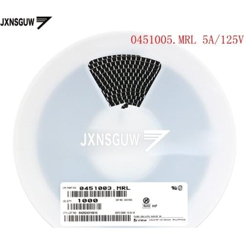 20PCS 1808 SMD fuse 5A/125V 0451005.MRL rapid fuse