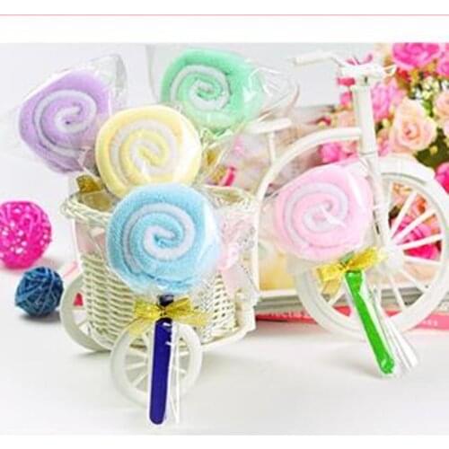 30pieces /lot 20cm*20cm Wedding Favor Gifts cake towel Cartoon candy Towel cotton towel Free Shipping Baby Shower gifts Favors
