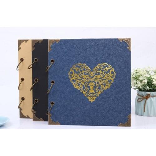 DIY Scrapbook Photo Album Valentines Day Gifts Wedding Guest Book Craft Paper Wedding Anniversary Travel Memory Album Book