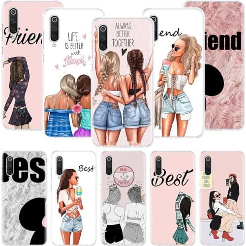 Girls Best Friends Forever BFF Phone Case For Xiaomi Redmi Note 10 9 8 Pro 9S 8 8T 7 6 5 6A 7A 8A 9A 9C 4X S2 K20 K30 Art Cover