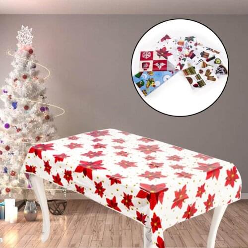 Home Decor Table Decorations Disposable Tablecloth Christmas Decorations for Home Ornaments Xmas Decor Dropship