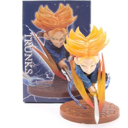 15cm Dragon Ball Z DBZ Anime Trunks with Sword Weapoon Outbreak Action Figure Cartoon Model Toy Kids Gift Decoration Brinquedos