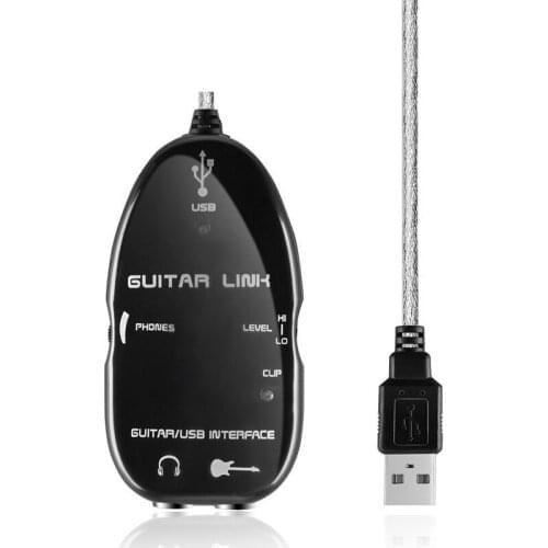 Converter USB Guitar Link Cable USB Powered With CD Drive Support Laptop USB Guitar Link Cable