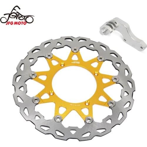 Motorcycle 320MM Floating Brake Discs Rotor With Bracket For SUZUKI RMZ250 RMZ450 RMX450 RMX 450 RMZ 250 2005-2015 2014 2013