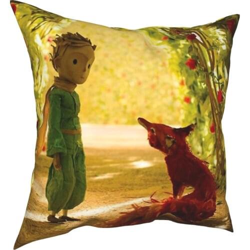 The Little Prince Pillowcover Home Decorative France Rose Garden Fox Cushions Throw Pillow for Sofa Double-sided Printing