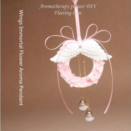 New Arrival Car Creative Eternal Flower Car Perfume Pendant High End Rearview Mirror Wing Plaster Car Aroma Pendant Decoration