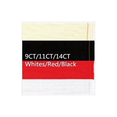 Wholesale Cross Stitch Aida Cloth Whites or Red or Black 59X39.4inch Canvas Aida Cloth Fabric 9CT OR 11CT OR 14CT Available
