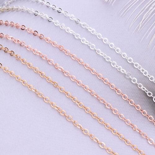 Simple and simple necklace girls personality clavicle necklace copper plating gold rose gold necklace simple fashion
