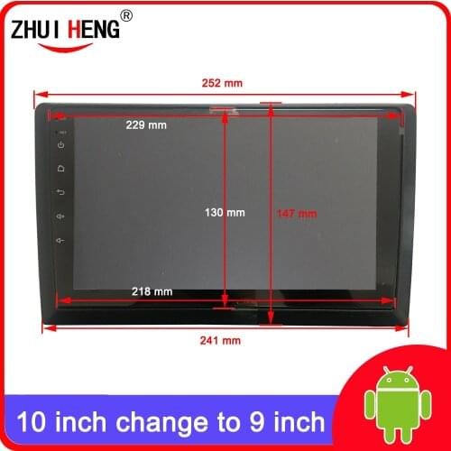 2 din auto radio Fascia 10 inch Frame switch to 9 inch 2 Din Car Radio Fascia auto audio Dash Kit Installation Frame Trim Bezel