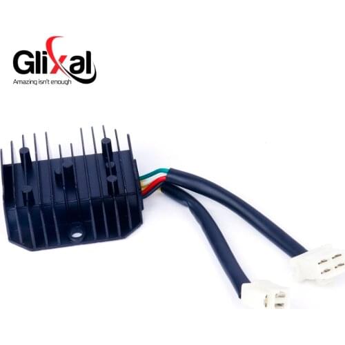 Glixal Voltage Regulator Rectifier GY6 125cc 150cc 152QMI 15QMJ Scooter Moped ATV Quad (2 PLUG, 7 WIRE)