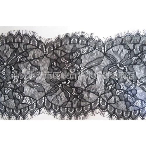 10.5cm*3yards/pcs jacquard non-elastic lace eyelash, XERY0111A
