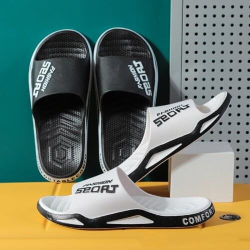 Plus Mens Slippers Sandals Designer Luxury Men Alphabet Shoes Mens Outside Slipper Non-slip Home Thick Soled Word Cool Slipper