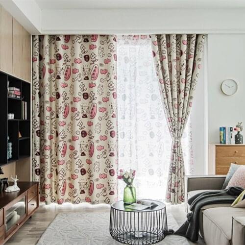 Modern Blackout CurtainsHappyeveryday Pattern For Living Room Window Bedroom shading Ready Made Finished Drapes Blinds B 2JL499