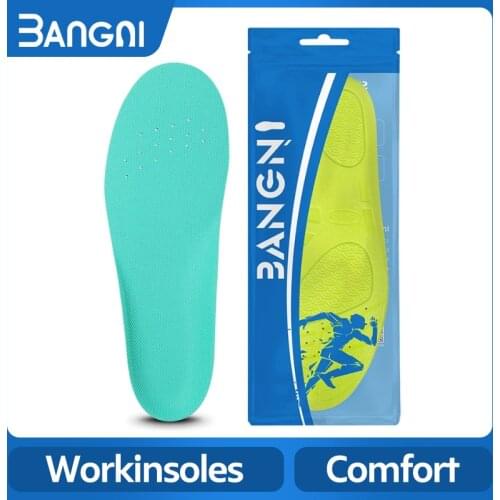 3ANGNI PU Arch Support Insoles Men Women GEL Pad For Feet Relieve Pressure Running Fitness Sport Soft Light Memory Foam Insoles