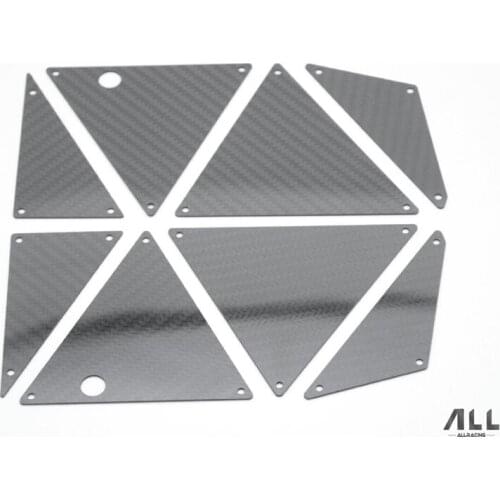 Carbon fiber side protection plate armor skid for 1/7 TRAXXAS UDR Rc Crawler Car Part