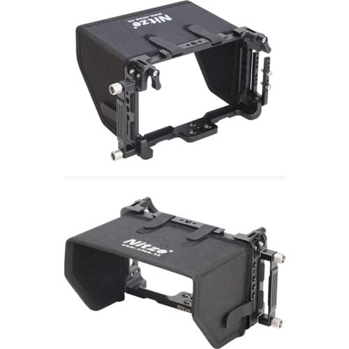 Camera Monitor protection Cage for Portkeys LH5H Camera DSLR Field Monitor Protective Cage with Screen Sun Shield Hood Clamp