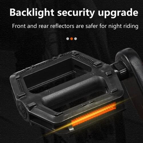 1 Pair Practical Cycling Pedals Anti Slip Reflective High Strength Reflective Sealed Bearing Bike Pedals