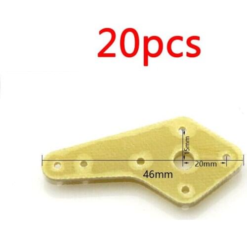 20 Pcs 5mm Single Servo Horn Rocker Arm Epoxy Board Material for DIY RC Car/Airplane/Boat Model