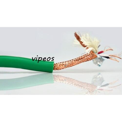 4N Red copper wire audio Rca cable Sub cable amplifier tube amp machine inside audio Bulk Cable 4-core copper (sell per 1m)