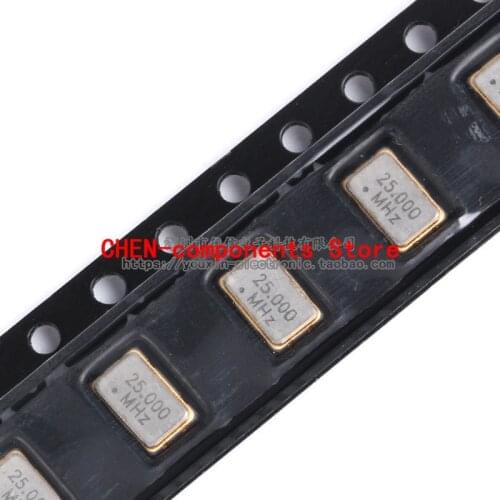 5pcs SMD active crystal 5032 25.000MHz 20PPM 3.3V 5.0*3.2mm 4-pin resonator