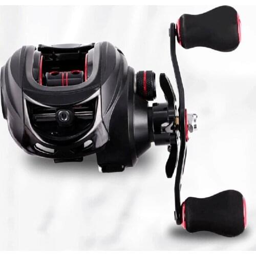 7.2:1 High Speed Baitcasting Reel 200g Super Long Casting Fishing Magnetic Brake Left/Right Hand Max Drag 8KG 17+1 Bearings