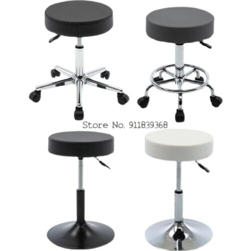 Bar Chair Lift Bar Chair Revolving Bar Stool Bar Chair Household Swivel Chair High Stool Back Round Stool Beauty Stool
