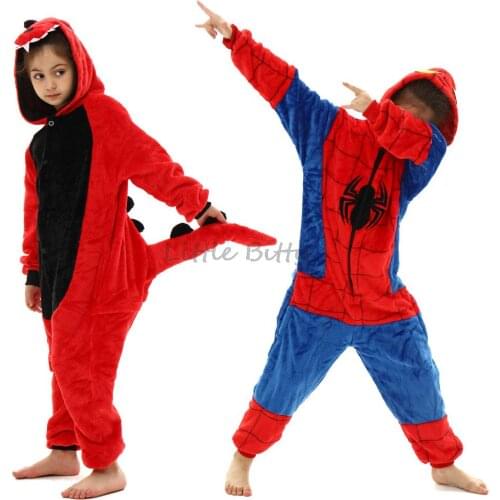 Children Animal Cartoon Sleepwear Boys Wolf Pijamas Girls Unicorn Pijamas Jumpsuits For Kids Unicornio Pijama Panda Pajamas