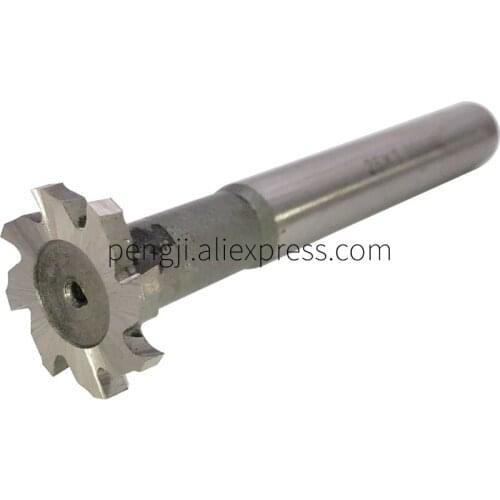 T-Slot Milling Cutters 3/4/5/6/8/10mm Depth 25mm Cutting Dia HSS Shank Diameter 12mm High Speed Steel T Slot End Mill