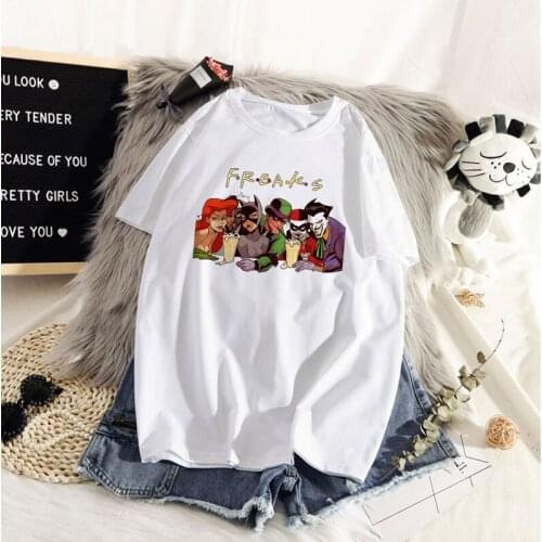 Friends T-shirt women summer t-shirt ladies Harajuku short-sleeved t-shirt casual O-neck top shirt Street Clothing