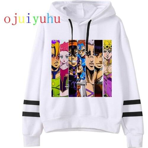 JoJo Bizarre Adventure hoodie Anime men/women funny Sweatshirt new harajuku cartoon hip hop vintage clothes male hooded